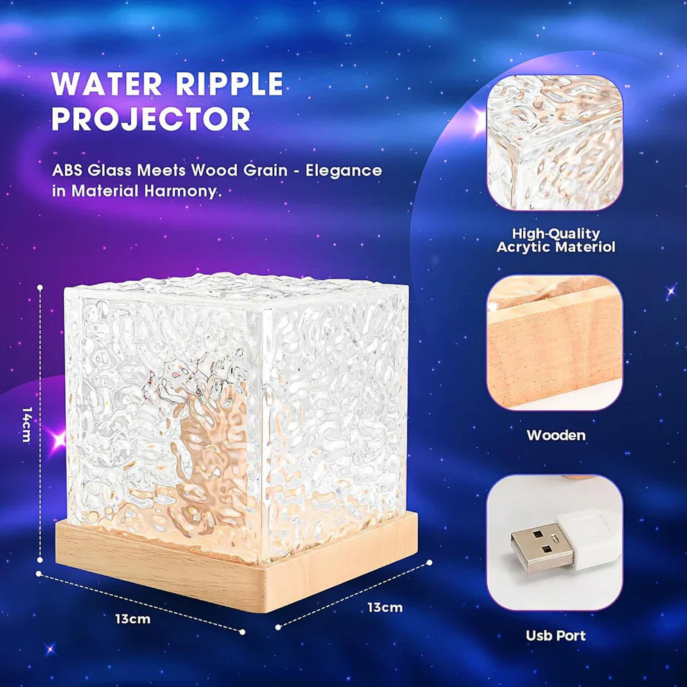 Wave Ocean Lamp - Multi Color LED Crystal Lamp with Remote Control